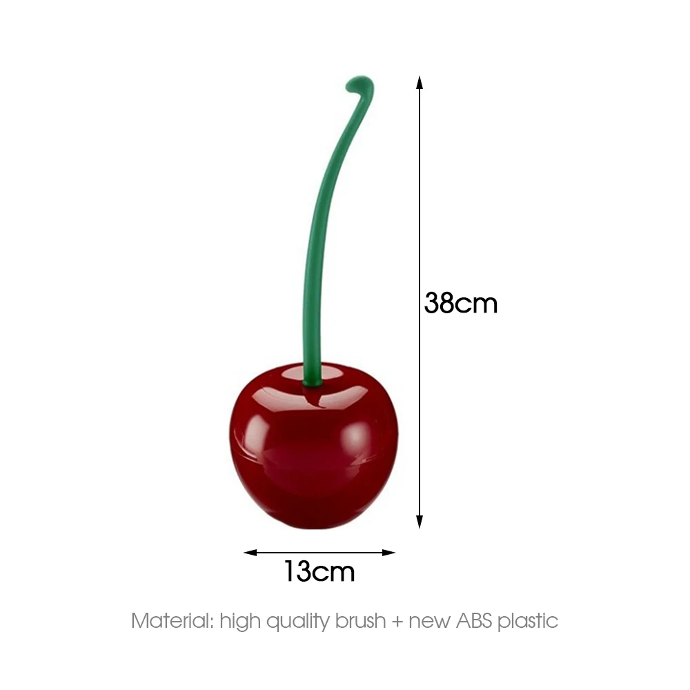 

1Set Cherry Shaped Toilet Brush Cleaning Toilet Brush And Holder Set Of Creative Cleaning Tools Plastic Bathroom accessories
