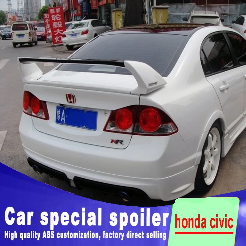 Спойлер для honda civic спойлер заднего багажника высокое качество АБС-пластик 2006 2007