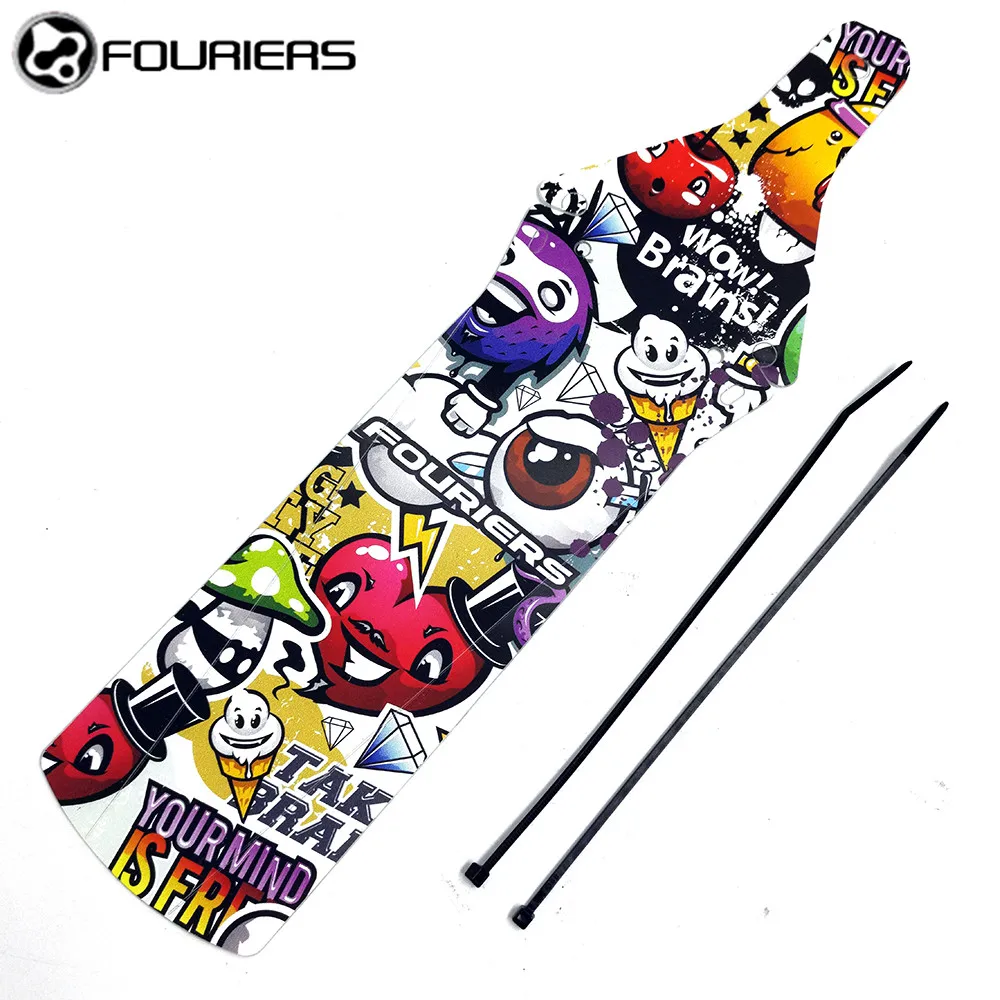 2020 Fouriers Bicycle Rear Fenders Saddle Rail Fender Mud Guards For MTB DH Fixed Gear Mudguard PP Bike | Спорт и развлечения