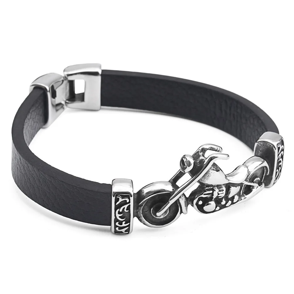 

Titanium truck punk bracelet men overbearing bracelet stainless steel retro motorcycle bracelet jewelry bracelets men bracelet