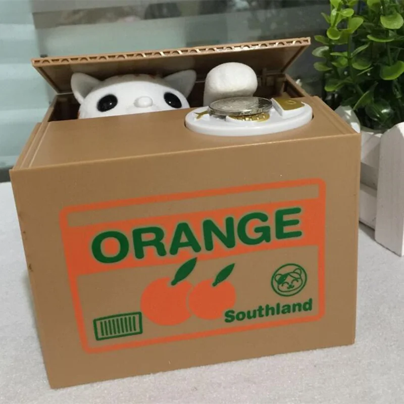 Коты копилка для денег панда вор подарок детей коробки автоматический палантин