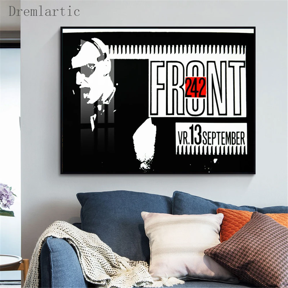 

Front 242 Poster Silk Fabric Modern Style Prints Party House Decor Room#20-1005-42-54