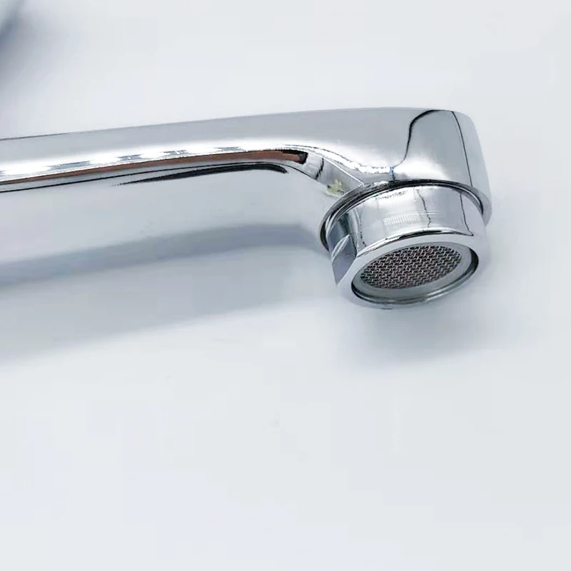 Хромированный смеситель для раковины водопроводный кран с задержкой времени и