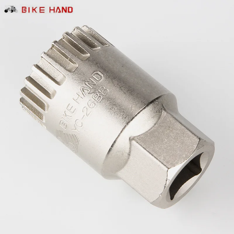 

BIKE HAND YC-26BB Bicycle Bottom Bracket Removal Tool MTB Spline Square Hole BB Installation Tools for Shimano