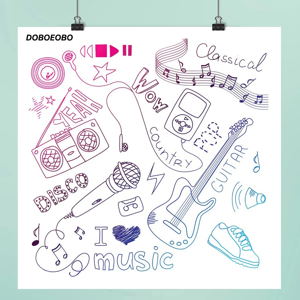 Музыкальные вечерние штампы для скрапбукинга/создания открыток/альбома