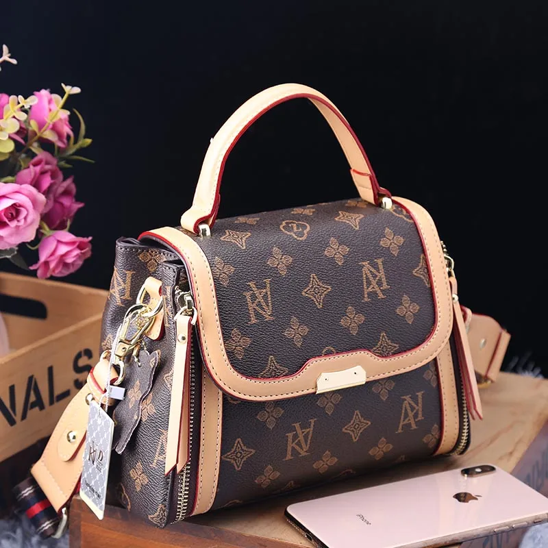 

Women's Bags 2021 New Leather Brand Handbag Fashion Printing Shoulder Messenger Bag High Quality Fashion Women Leather Handbags