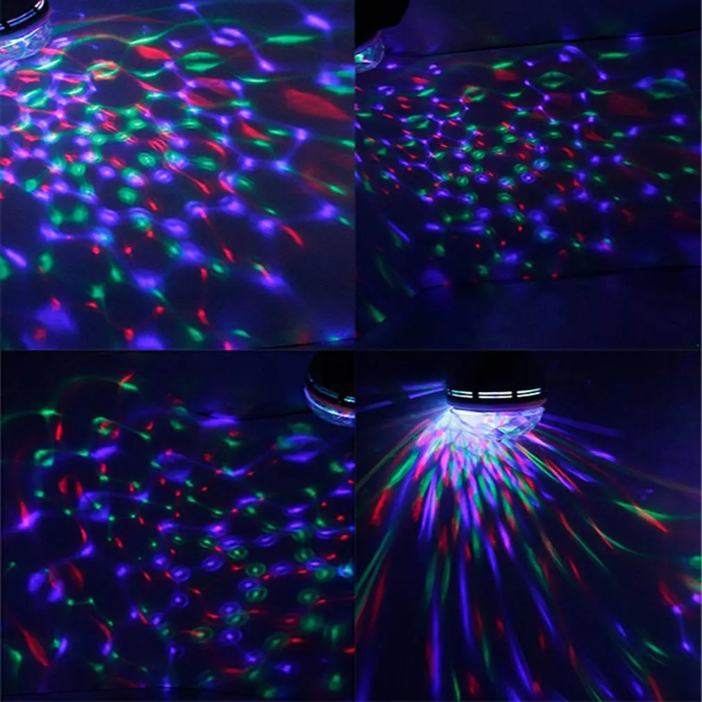 

KTV Bar E27 Color Durable Revolving Lamp Resistance And Capacitance Energy-saving Smart LED Revolving Light
