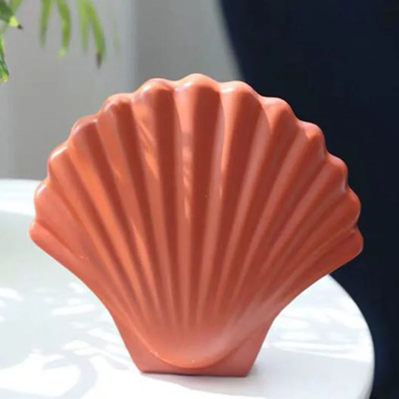 

Modern Creative Shell Vase Sculpture Craft Home Study Living Room Resin Decoration Business Gift M2275