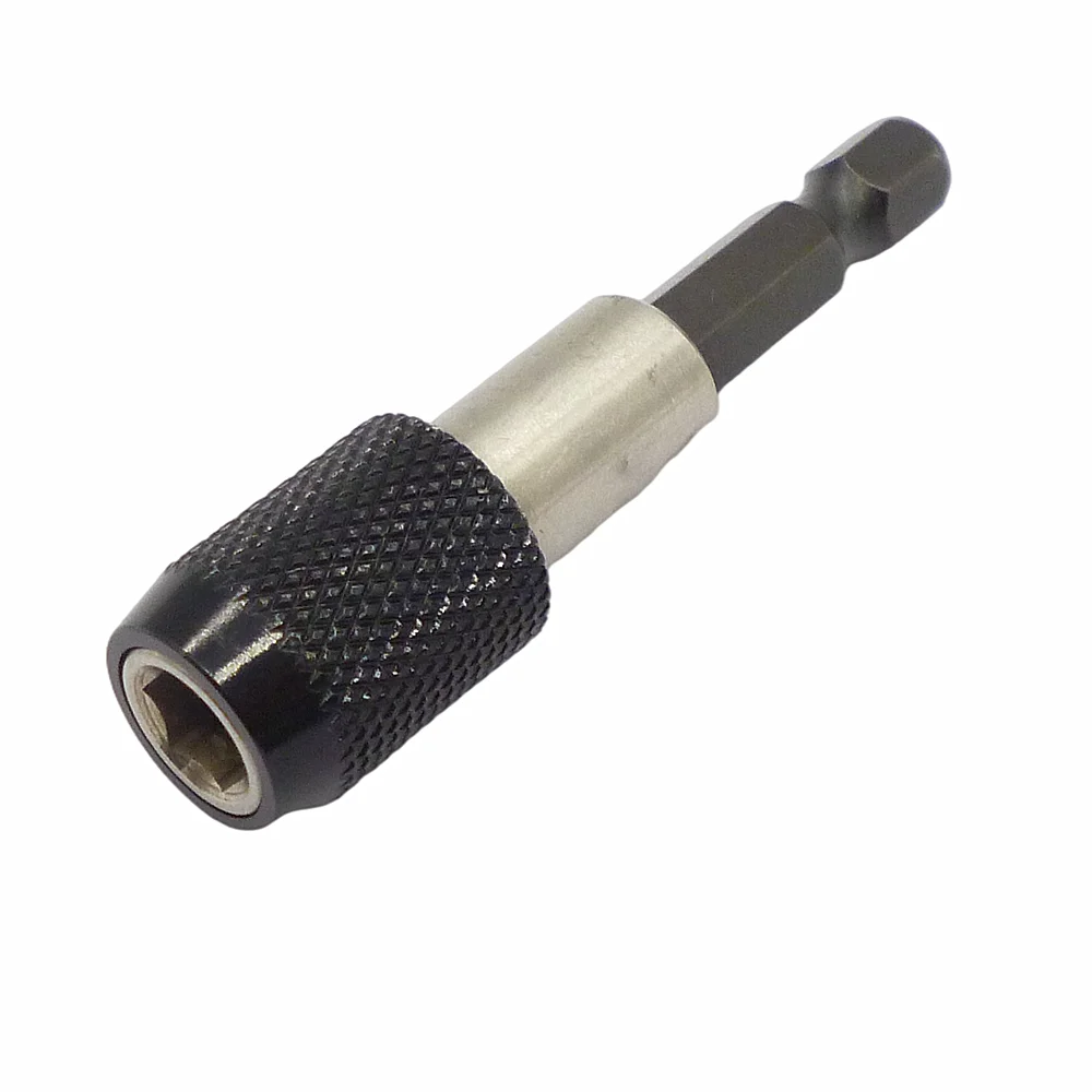 

1/4" Hex Shank Quick Release Magnetic Screwdriver Bit Adaptors Holder Tool 60mm Long Electric Drill Quick Change Bit Holders