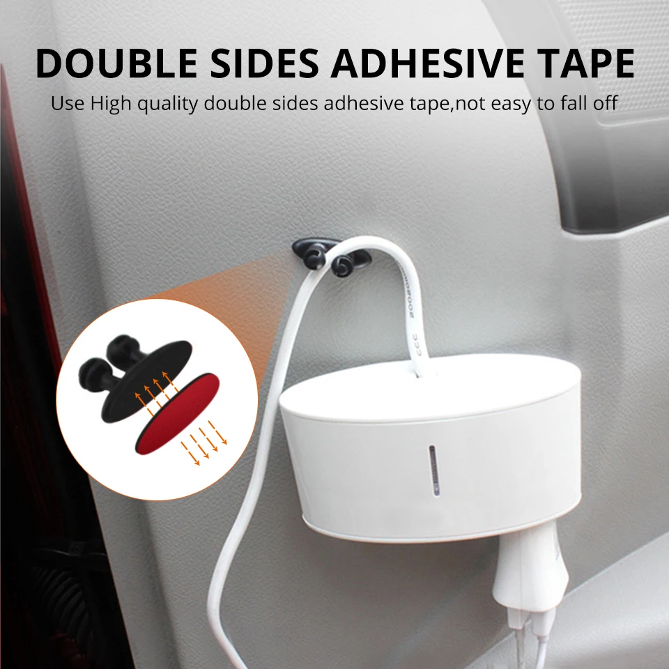 Partol 8 шт./лот автомобильный держатель провода Авто зажим для галстука