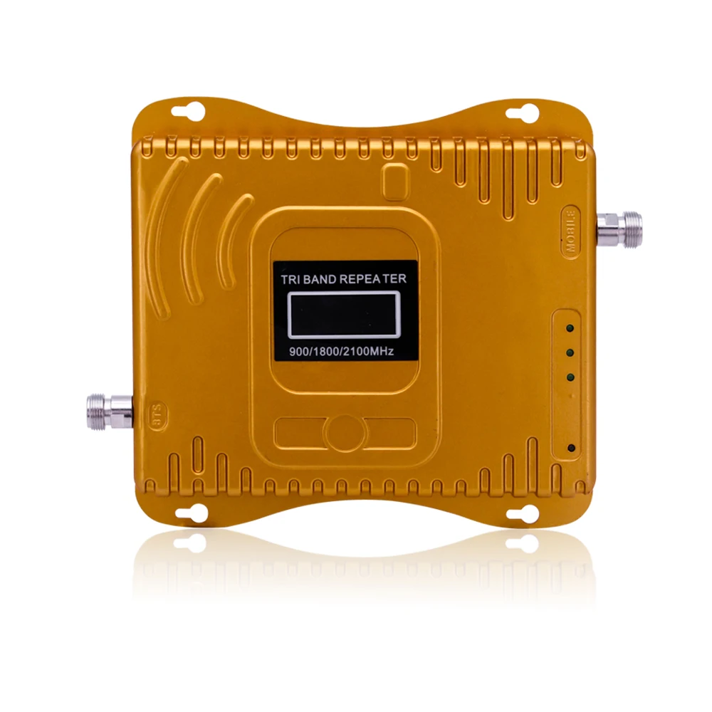 75dB получить 2G 3G 4G трехполосный Усилитель GSM/DCS/3G(900/1800/2100 МГц) повторитель сигнала