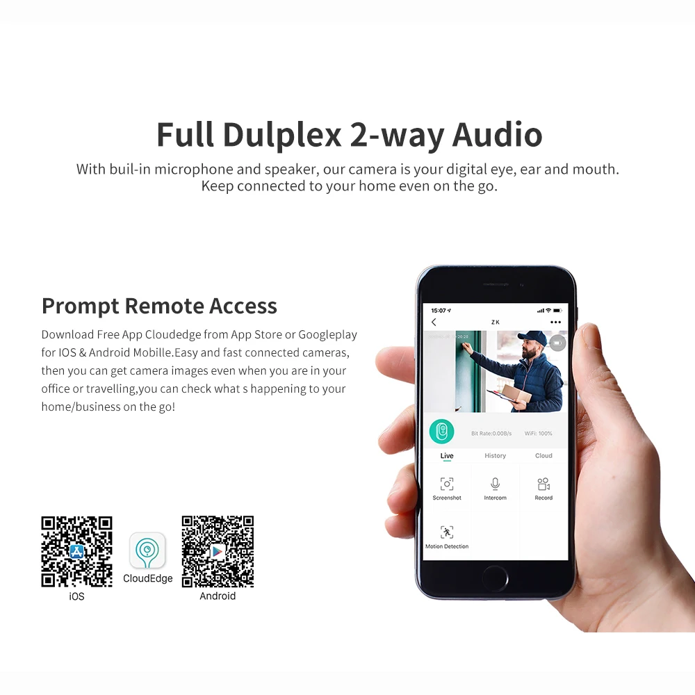 Водонепроницаемая IP камера видеонаблюдения с солнечной батареей|Камеры