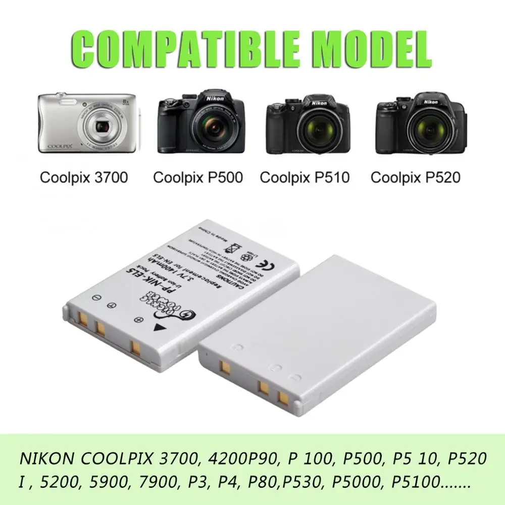 Зарядное устройство для камеры Nikon Coolpix 1400 мАч