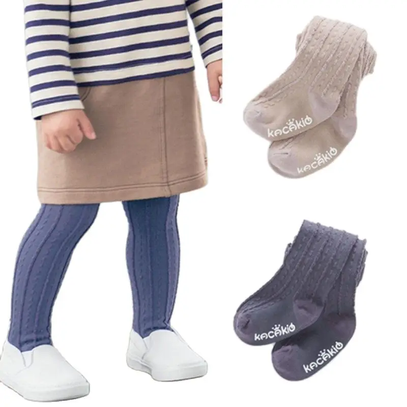 Новорожденных детские толстые теплые одноцветные для маленьких девочек