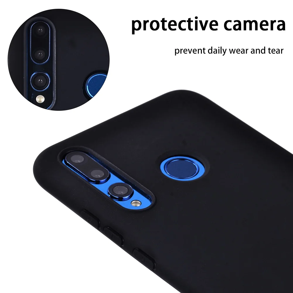 

Silicone Smart Phone Case for Huawei Honor 10 Lite / Huawei Honor 20 Lite Dirt-resistant Anti-fall Protection Cover Case