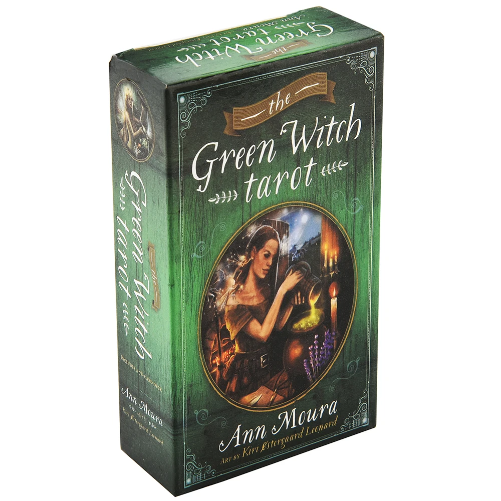 

The Green Witch Tarot 78 Cards Deck Green Witchcraft Series 8 Cards MOURA ESOTERIC LLEWELLYN Stock Aeclectic Crisp Divination