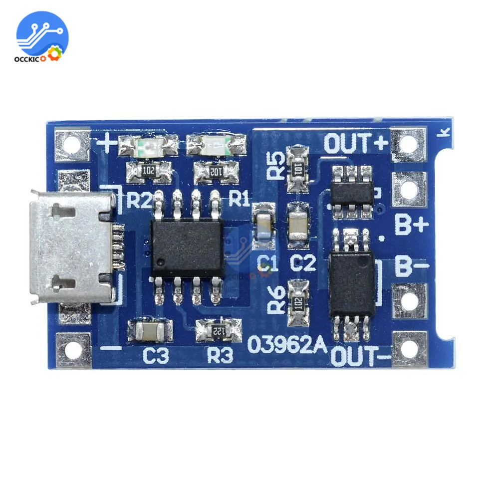 10 шт. защитная плата BMS 18650 для зарядки литий-ионных аккумуляторов 5V1A микрофонный