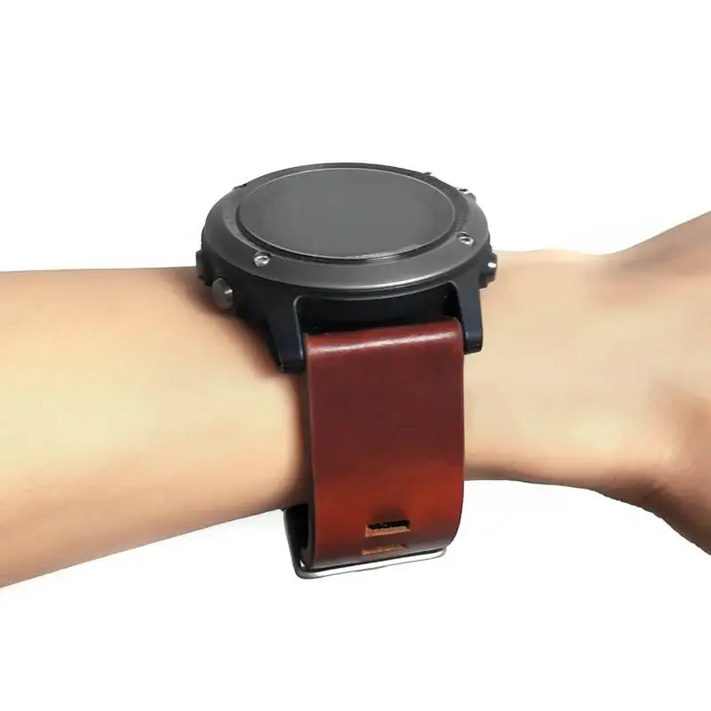 Fenix 6X браслет 26 мм роскошный кожаный ремешок для часов Quick Fit для Garmin Fenix 5X/5X Plus/Fenix 3/3 HR/Quatix 3/Tactix Bravo