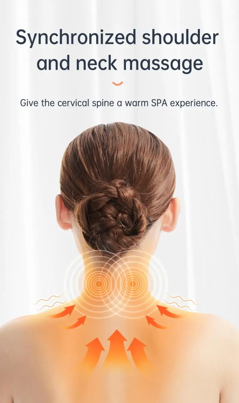 

Smart Electric Rechargeable Neck Massager Wireless Remote Control Gua Sha Neck Physiotherapy Instrument Healthy Companion