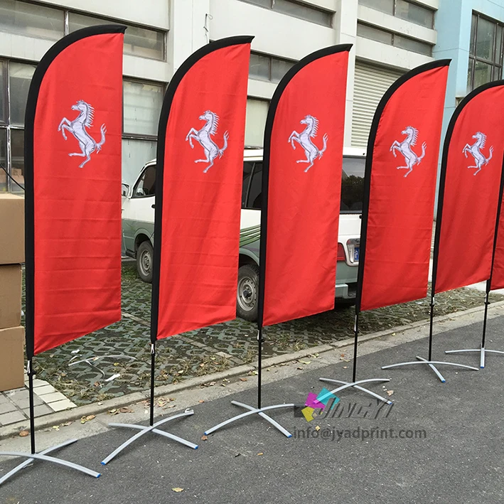 

Печатный дизайн на заказ по заводской цене, двухсторонний полиэфирный рекламный пляжный каплеобразный флаг, вращающийся полиэфирный флаг с перьями