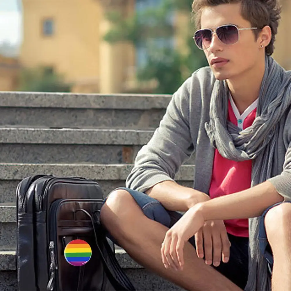 Гордость Радуга гей шпильки флаг Жесть значок Поддержка геи лесбиянки Би