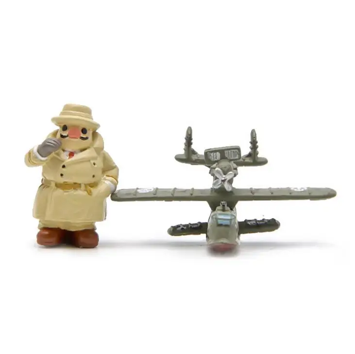 Экшн-фигурка из ПВХ сделай сам милая аниме Порко Россо самолет красная свинка