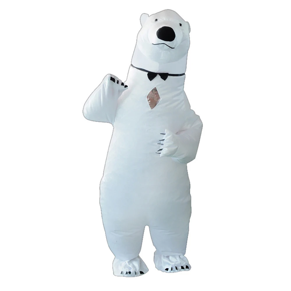 

Inflatable Polar Bear Costume Fantasia Adult Halloween Carnival Birthday Party Mascot Bear Role Play Disfraz for Man Woman