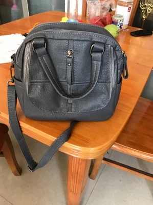 Женская сумка через плечо из искусственной кожи универсальный рюкзак на молнии