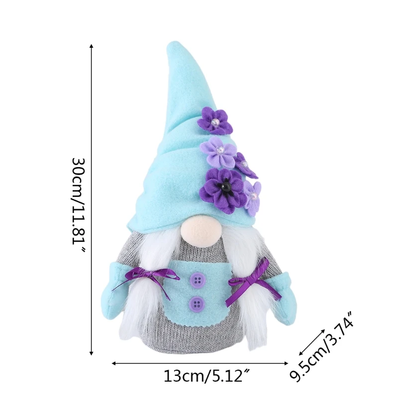 

Mother's Day Gnome Spring Flower Tomte Swedish Nisse Elf Dwarf Farmhouse Decor 652A