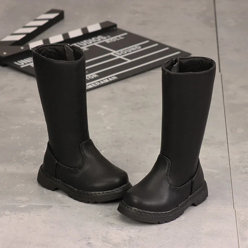 Детская обувь для девочек ботинки в байкерском стиле dr martens зимняя детские сапоги