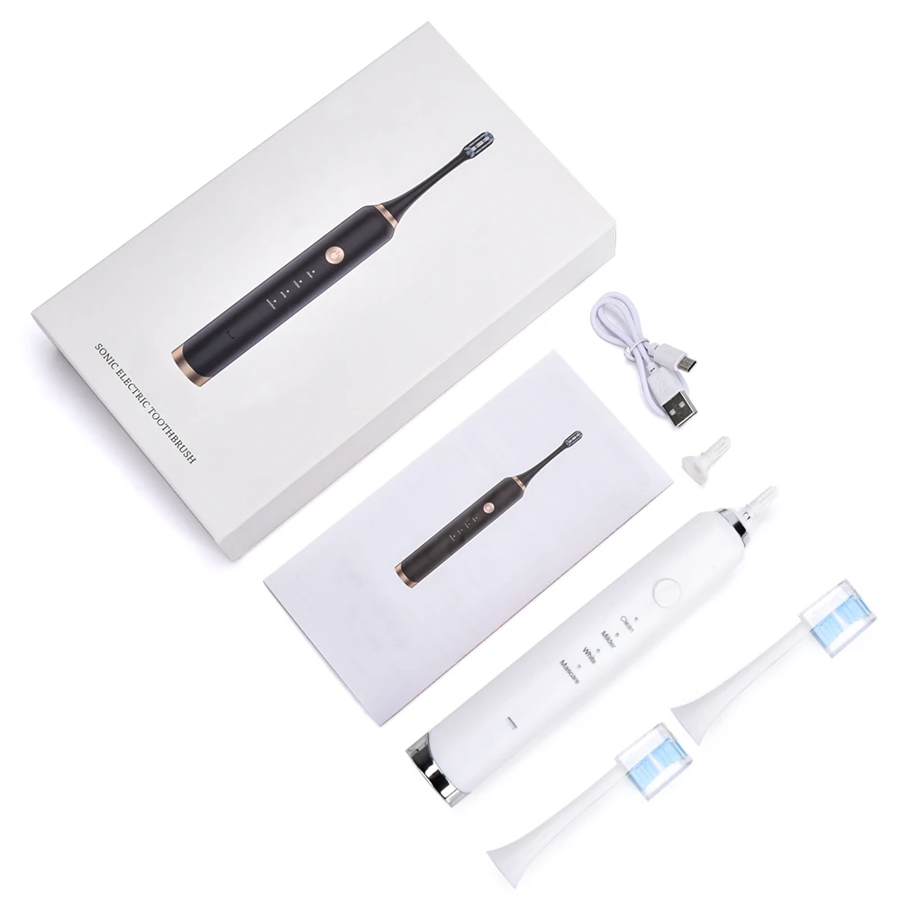 

Acoustic Wave Electric Toothbrush Rechargeable USB Ultra Sonic Tooth Brush Waterproof for Adults Teeth Whitening