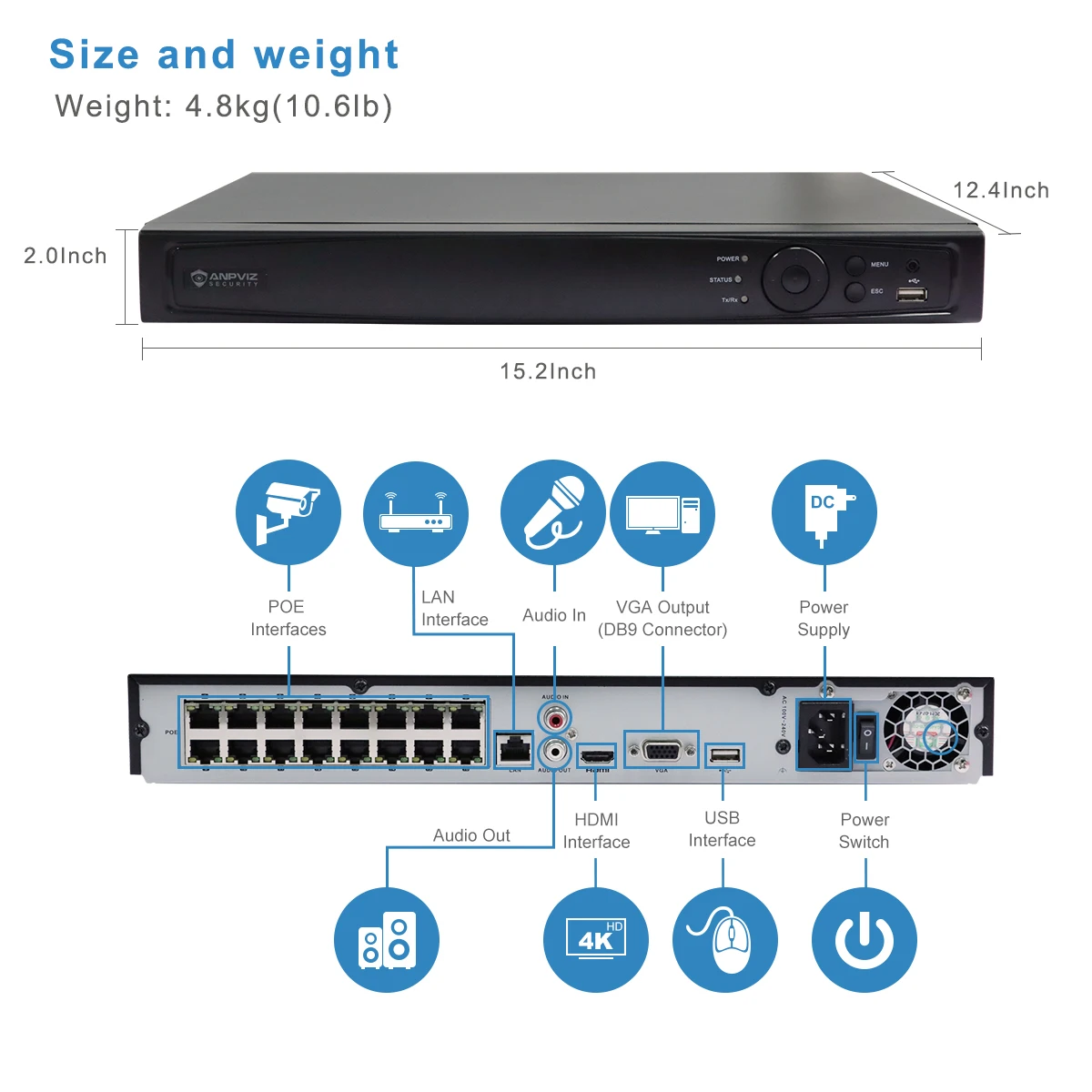 UnILook 16CH NVR 16 шт. 4K 8MP Bullet Turret смешанный POE IP камера комплект безопасности аудио
