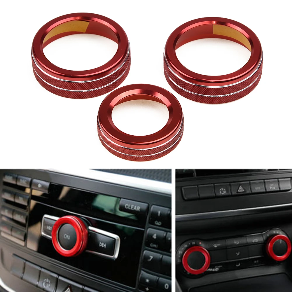 

For Mercedes-Benz A B CLA GLA Class Decorative Covers Button Red New Useful