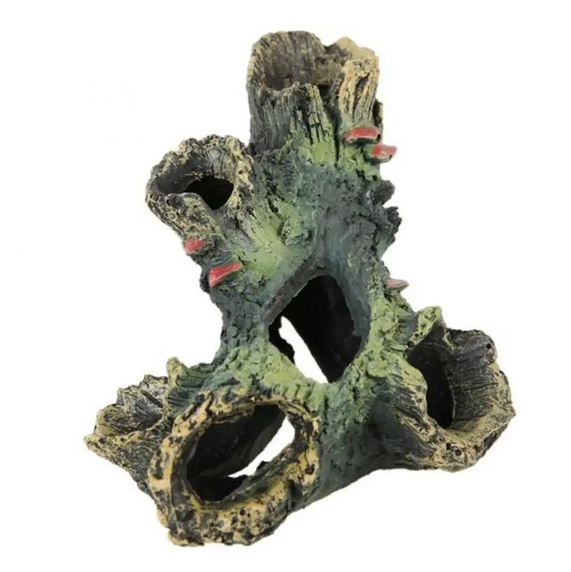 Аквариум ствол дерева смолы рыбы скрывается пещера Декор подводный Пейзаж полый