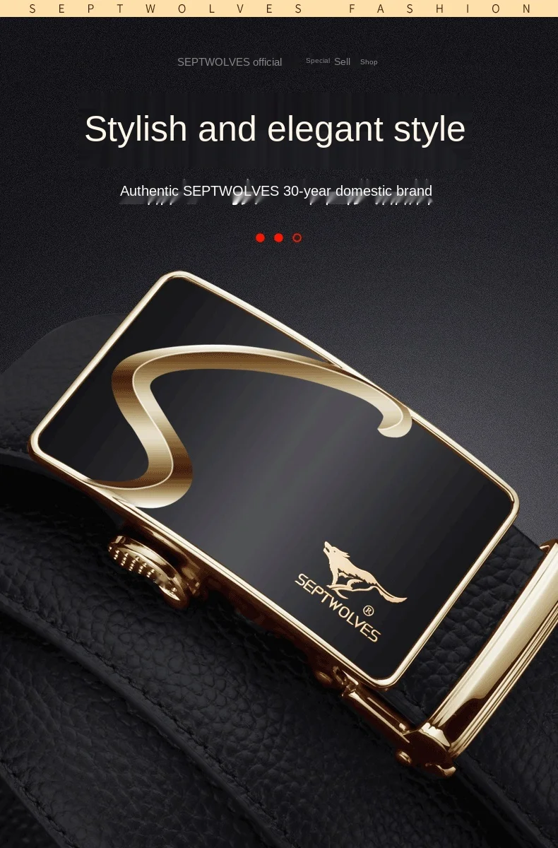 

Belt Men's Fashionable Young Men's Automatic Buckle Internet Celebrity Genuine Leather Belt Student Korean Style Fashionable