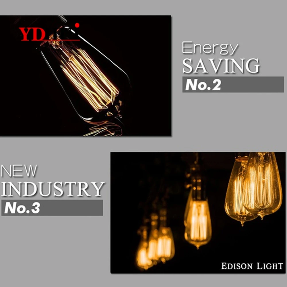 Электрическая лампочка эдисона светильник W лампа накаливания Стекло лампы