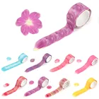 1 рулон с цветочными лепестками Бумага лента декоративная клейкая лента аромат лента Сакура Скрапбукинг дневник Бумага наклейки