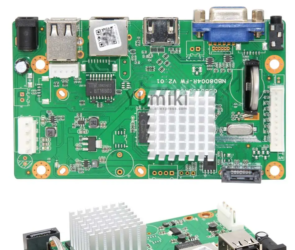 9ch* 5.0MP/8ch* 1080P H.265/H.264 NVR сеть Vidoe рекордер DVR плата ip-камера с SATA линии ONVIF CMS XMEYE 3,5 мм аудио выход