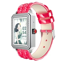 Crystal Diamond Style Smart Wearable Health Devices And Fitness Gadgets Bracelet Women Wrist Watch Fitness Band BT Call