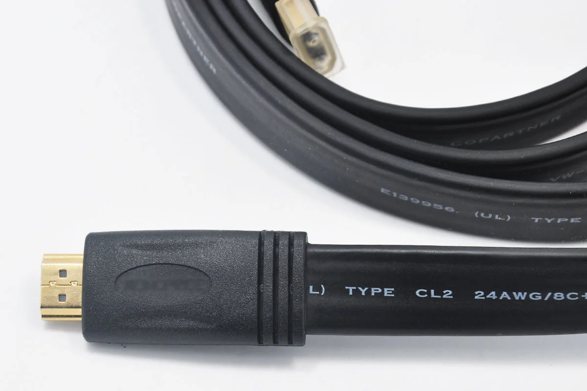 Новый/Высокоскоростной HDMI-кабель 1080p с позолоченной головкой HD-кабель 24awg HH-24FLCL2-06E