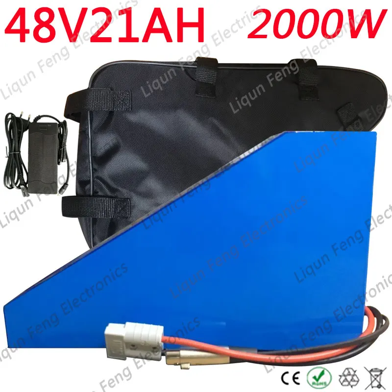 Треугольная батарея для электрического велосипеда 48 В 20 А · ч 1500 Вт 2000 Вт|Батарея