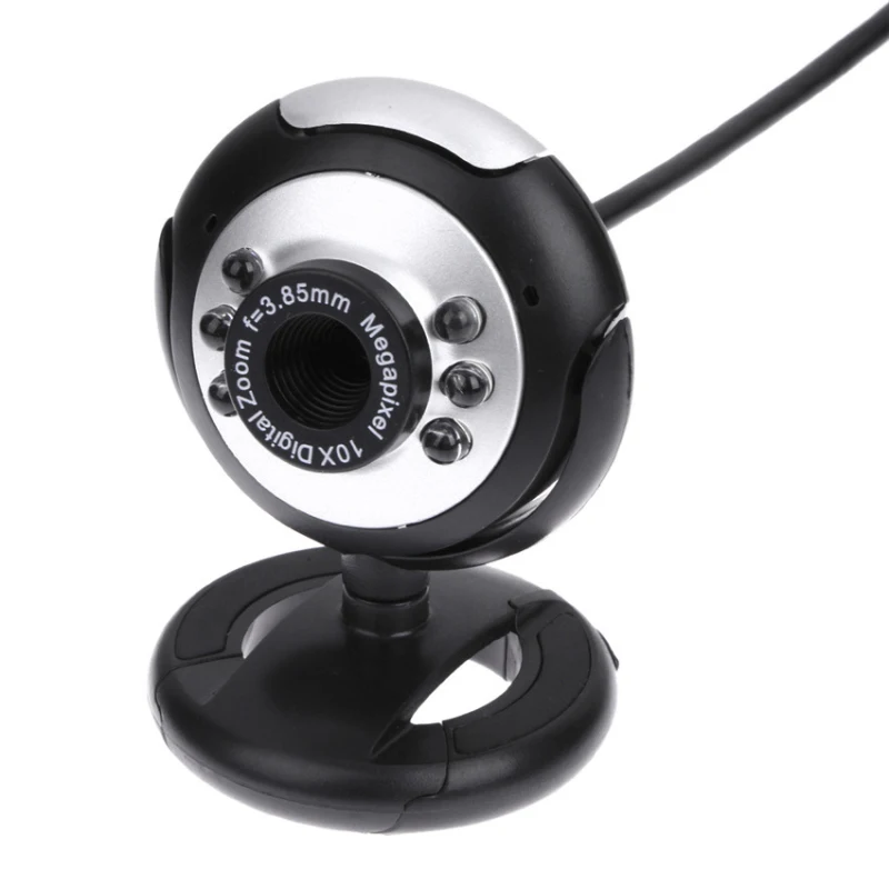 Мини HD веб-камера 360 градусов Компьютерная камера s USB 2 0 50 M 480P 6 светодиодный для