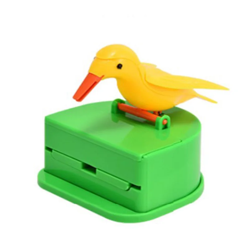 

Automatic Small Bird Toothpick Holder Box Detachable Tooth Picks Storage Dispenser Home Accessories Restaurant Kitchen Supplies