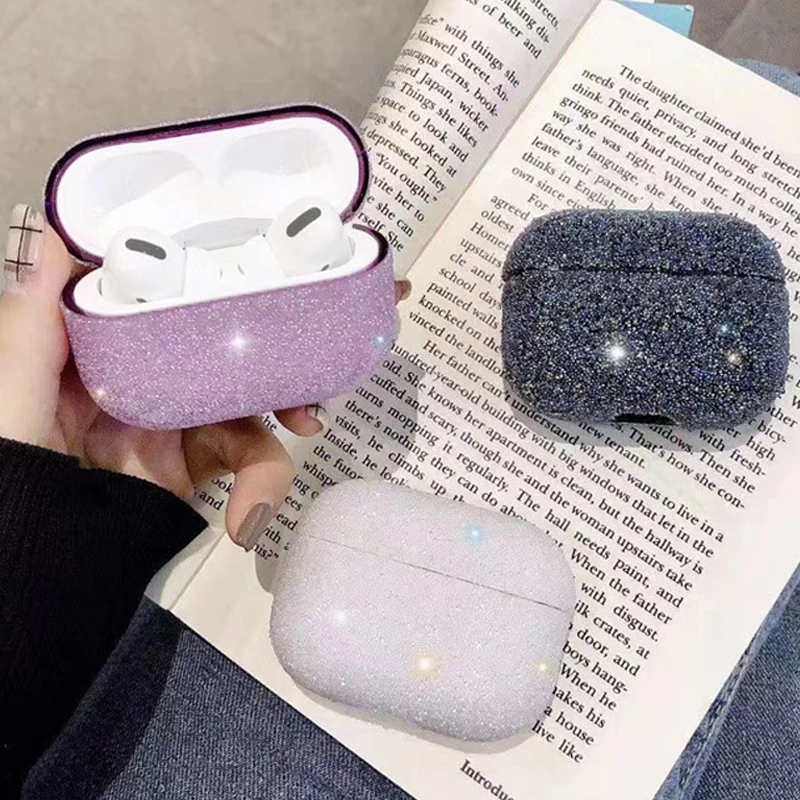 Роскошный милый Блестящий Футляр со стразами для Airpods Pro Ударопрочный наушников