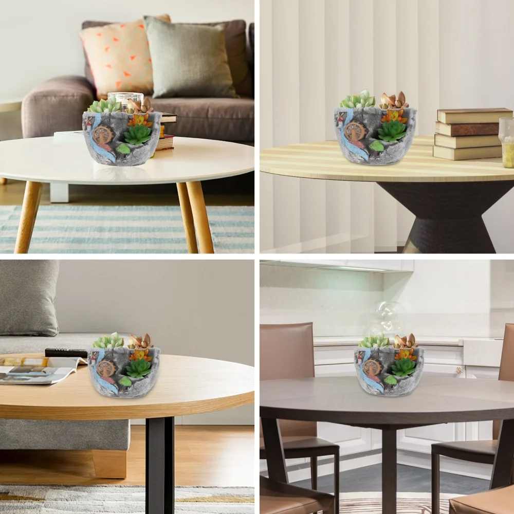 

Hanging Garden Flower Pot Desktop Succulent Plant Pot Micro Landscape Planter