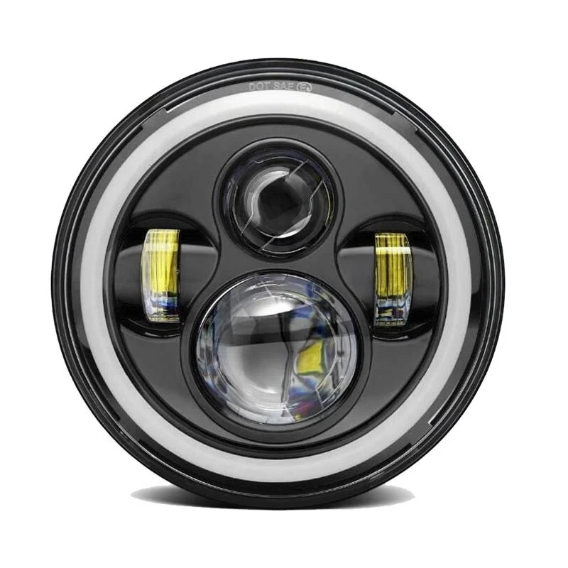 

7 Inch LED Headlight Lamp Projector Motorcycle For Harley Jeep Wrangler