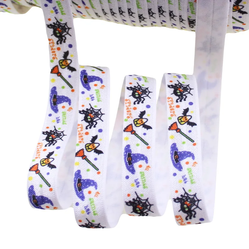 Хэллоуин ведьма тыква летучая мышь Череп паук паутина складная эластичная лента