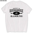 Allover ILLMATICQUEENSBRIDGE NAS для мужчин футболка DJ классический хип хоп ILL 100% хлопок футболка sbz5175