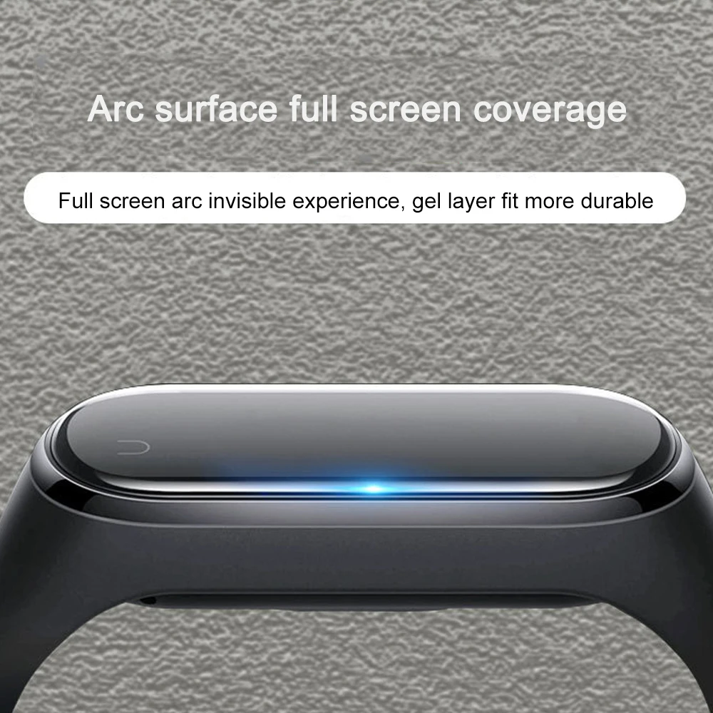 3D Защитная пленка для Xiaomi Mi Band 4, защитная пленка для экрана, полное покрытие для Xiaomi Mi Band 4, аксессуары для смарт-браслета
