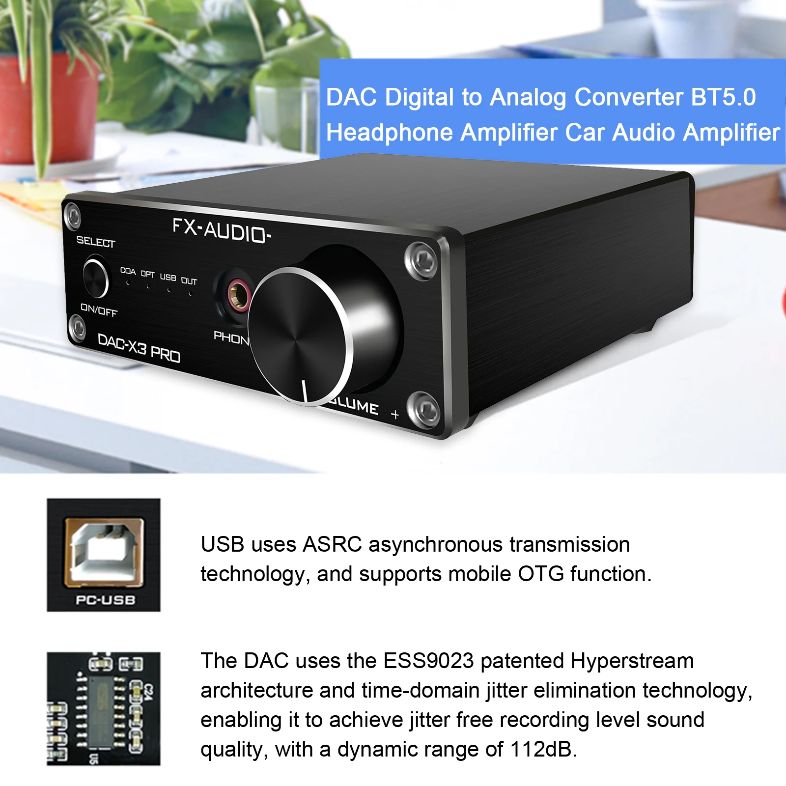 2021 FX-Audio New X3PRO DAC Digital to Analog Converter Headphone Amplifier Car Audio Optical/PC-USB/Coaxial DC5V | Электроника